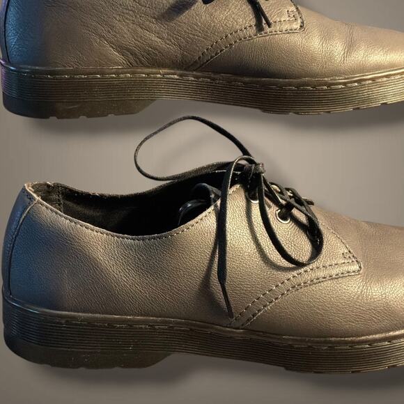 Men\'s Size 12 DR. MARTENS Coronado Gray Leather Oxford Casual Shoes EUC main image 5